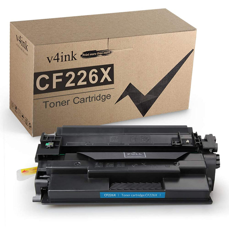 V4Ink 1 Pack Compatible Toner Cartridge Replacement For Cf226X 26X Cf226A 26A Toner