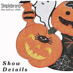 Large Cutwork Embroidered Outdooor Table Runner for Halloween