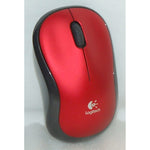 Logitech Wireless Mouse Red Black M185