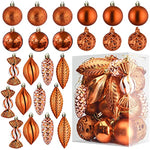 Christmas Ball Ornaments Set With Different Contrast Colors