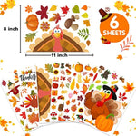 Double Sided Fall Turkey Window Stickers Deals Decor for Home