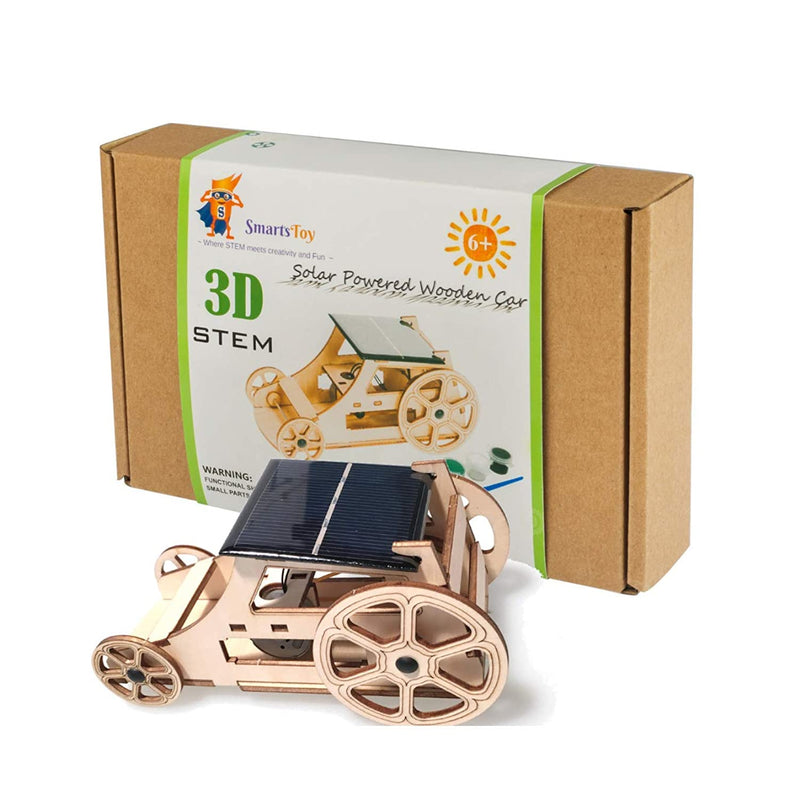 Wooden Solar Car Stem Projects For Kids Science Kits For Boys Girls Model Building Toys Kits To Build Diy Building Tinker Toys For Boys Girls Robotics Stem Kit