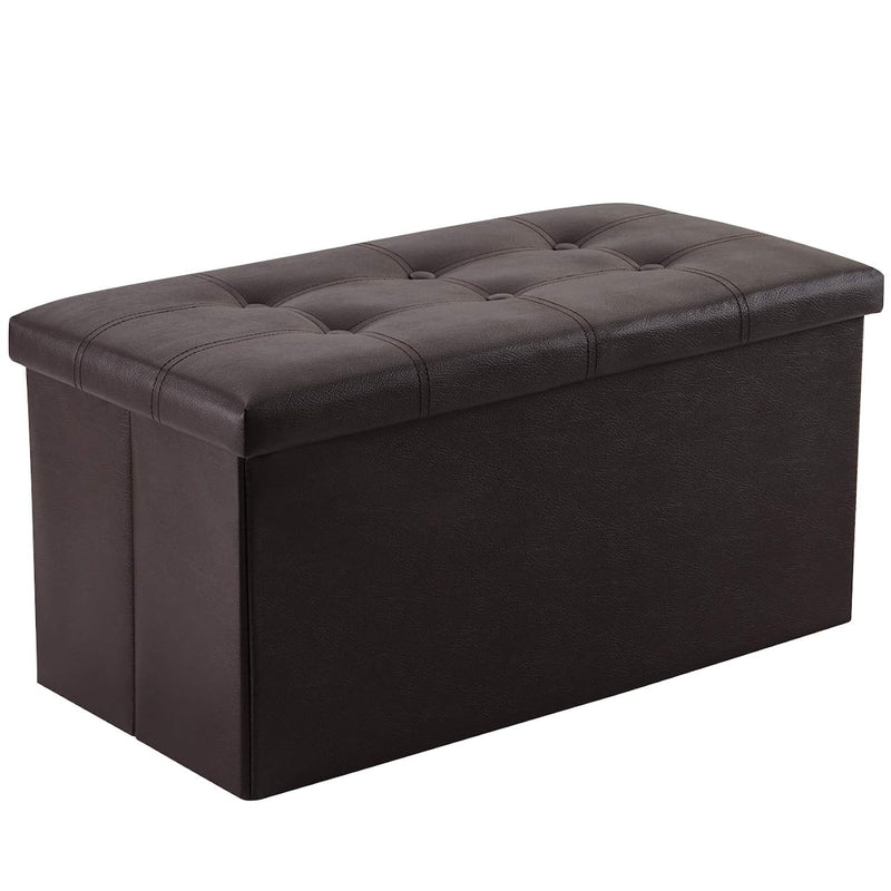 Storage Bench With Faux Leather For Bedroom