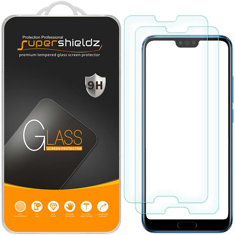 2 Pack Supershieldz Designed For Huawei Honor 10 Tempered Glass Screen Protector Anti Scratch Bubble Free