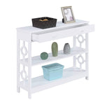 Convenience Concepts Ring 1 Drawer Console Table White