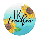 Tk Teacher Watercolor Sunflower Transitional Kindergarten Grip And Stand For Phones And Tablets