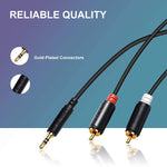 Rca To Audio Cable Benfei 3 5Mm To 2 Male Rca Stereo Cable 6 Feet