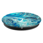 Blue Marble Watercolour Grip And Stand For Phones And Tablets