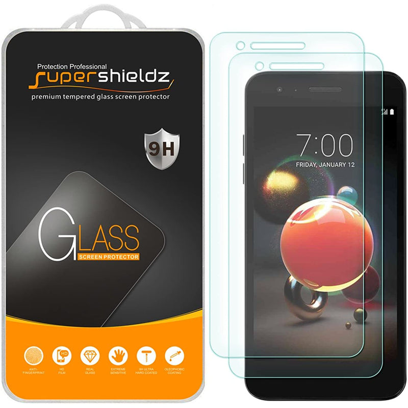 2 Pack Supershieldz Designed For Lg Fortune 2 And Lg K8S Tempered Glass Screen Protector Anti Scratch Bubble Free