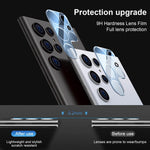2 2 Pack Privacy Glass Screen Protector And Camera Lens Protector For Galaxy S22 Ultra