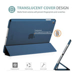 Procase Ipad 10 2 7Th Generation 2019 Case Slim Stand Hard Case Navy Bundle With 2 Pack Ipad 10 2 7Th Generation Tempered Glass Screen Protectors