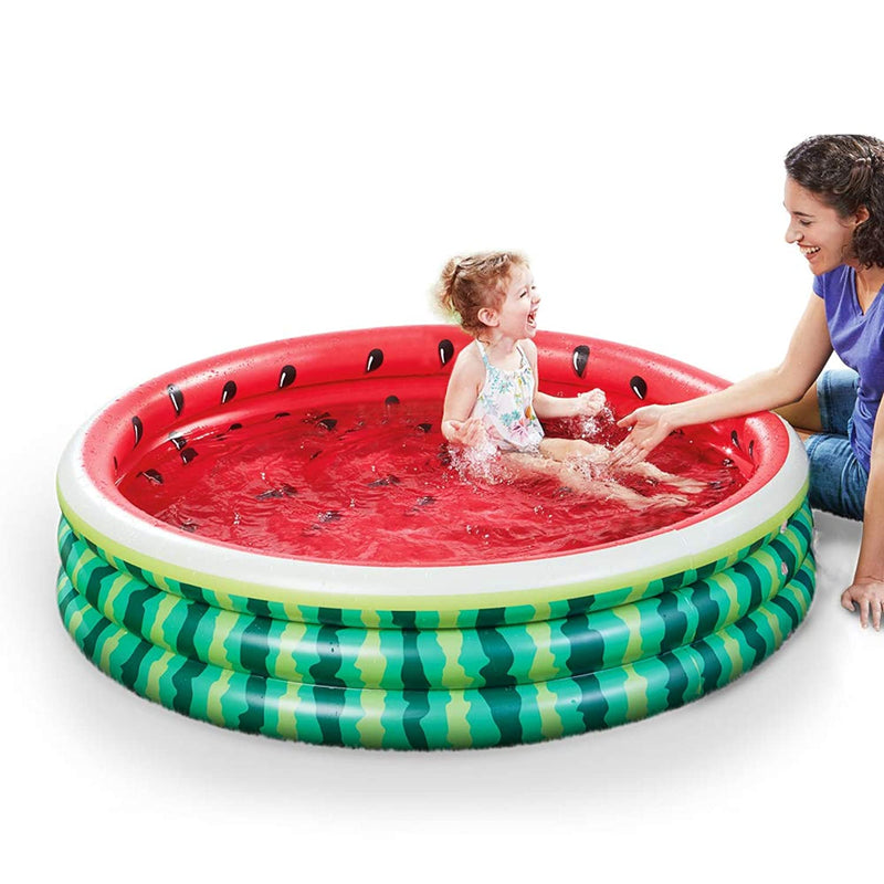 Kiddie Pool 5 Feet Watermelon Ble Inflatable Pool For Kids Large Baby Pool Water Play Pool And Ball Pit For Indoor Or Outdoor