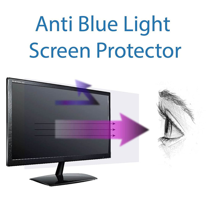 Anti Blue Light Screen Protector 3 Pack For 19 5 Inches Widescreen Desktop Monitor Filter Out Blue Light And Relieve Computer Eye Strain To Help You Sleep Better