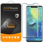 2 Pack Supershieldz Designed For Huawei Mate 20 Pro Tempered Glass Screen Protector Full Cover 3D Curved Glass Anti Scratch Bubble Free Black