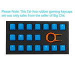 Rubber Gaming Backlit Keycaps Set For Cherry Mx Mechanical Keyboards Compatible Oem Include Key Puller Sky Blue