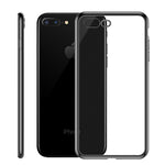Crystal Clear Designed For Iphone 8 Plus Case Iphone 7 Plus Case 10X Anti Yellowing Soft Silicone Shockproof Slim Thin Rubber Cover Cases For Iphone 8 Plus Iphone 7 Plus Black