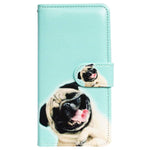 Galaxy S20 Plus Case Bcov Funny Pug Dog Leather Flip Case Wallet Cover With Card Slot Holder Kickstand For Samsung Galaxy S20 Plus S20