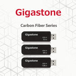 Gigastone V30 128Gb Usb2 0 Flash Drive 2 Pack Capless Retractable Design Pen Drive Carbon Fiber Style Reliable Performance Durable