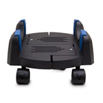 I O Crest Plastic Computer Floor Stand For Atx Case With Adjustable Width From 6 9 To 12 With Locking Caster Wheels
