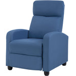 Modern Reclining Chair For Lounge With Fabric Padded Seat Backrest