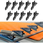 1P Pcs Set Diffuser Fin Kit Compatible With Car Spoiler Roof Wing