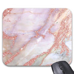 Glitter Rose Gold Marble Mouse Pads Stylish Office Accessories9 X 7 5Inch