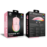 Cougar Minos Xt Rgb Gaming Mouse W 4000 Dpi Pink Cgr Minos Xt 2