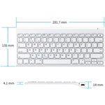 Omoton Ipad Keyboard Stainless Steel Rechargeable Ultra Slim Wireless Bluetooth Keyboard For Ipad Pro 12 9 11 Ipad Air 10 9 10 5 Inch Ipad 10 2 8Th 7Th Ipad Mini Iphone And More White