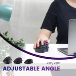 Perixx Perimice 720 Wireless Ergonomic Trackball Mouse With Adjustable Angle Black 11449