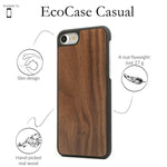 Woodcessories Ecocase Casual Premium Design Case Cover Protection For The Iphone Of Real Sustainable Wood Walnut Black Iphone 6 Plus 6S Plus