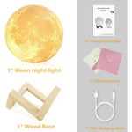 Moon Light Uses Dimmable And Touch Control