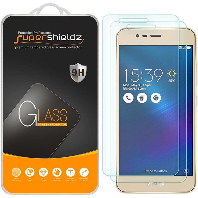 2 Pack Supershieldz Designed For Asus Zenfone 3 Max Zc520Tl 5 2 Inch Tempered Glass Screen Protector 0 33Mm Anti Scratch Bubble Free