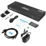 TESmart 8X1 HDMI KVM Switch 8 Port Enterprise Grade Support 4K@60Hz Ultra HD | RS232 | LAN Port | IP Control | Auto Scan | Rackmount [Control up to 8 PCs w/One Video Monitor, Keyboard, Mouse]