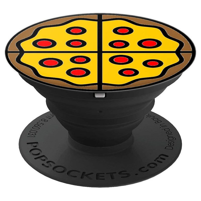 The Cartoon Pizza Grip And Stand For Phones And Tablets