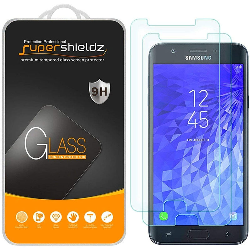 2 Pack Supershieldz Designed For Samsung Galaxy J7 Crown Tempered Glass Screen Protector Anti Scratch Bubble Free
