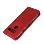 Cavor Lg V40 Thinq Case Leather Wallet Case Cover Card Slot Built In Magnet Shockproof Protective Flip Case For Lg V40 Thinq Red