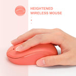 Wireless Mouse 2 4G Noiseless Mouse With Usb Receiver Seenda Portable Computer Mice For Pc Tablet Laptop Notebook Living Coral