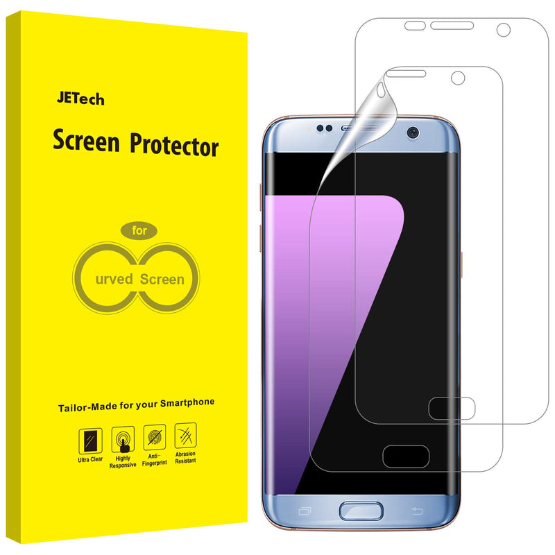 Jetech Screen Protector For Samsung Galaxy S7 Edge Not For S7 Tpu Ultra Hd Film Case Friendly 2 Pack