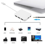 Xiwai Usb C Type C To 3 5Mm Earphone Aux Audio 3 Usb 2 0 Female Pd Power Adapter For Laptop Cell Phone Tablet