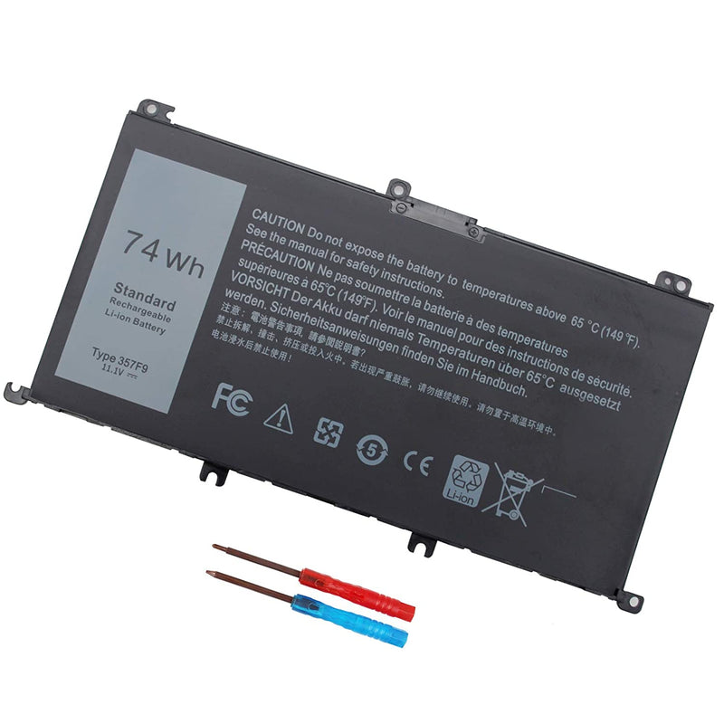 357F9 Battery For Dell Inspiron 15 7000 7559 7567 7566 7759 7557 5577 Ins15Pd Series P57F P57F003 P65F P65F001 0Gfj6 71Jf4 11 1V 74Wh 12 Months