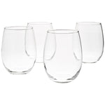Stemless Wine Glasses Set Of 4