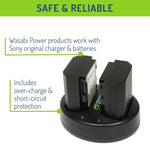 Wasabi Power Battery 2 Pack And Dual Usb Charger For Sony Np Fz100 Bc Qz1 And Sony A9 A9 Ii A7R Iii A7R Iv A7 Iii