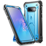 Galaxy S10E Rugged Case With Kickstand Heavy Duty Military Grade Full Body Cover With Built In Screen Protector Revolution Series For Samsung Galaxy S10E 5 8 Inch 2019 Blue