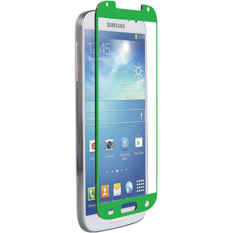 Znitro Glass Screen Protector For Samsung Galaxy S4 Retail Packaging Green Bezel