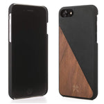 Woodcessories Real Wood Case Compatible With Iphone Se 2020 8 7 Ecocase Split Walnut Black