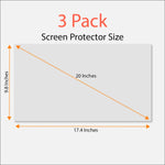 Anti Blue Light Screen Protector 3 Pack For 20 Inches Widescreen Desktop Monitor Filter Out Blue Light And Relieve Computer Eye Strain To Help You Sleep Better