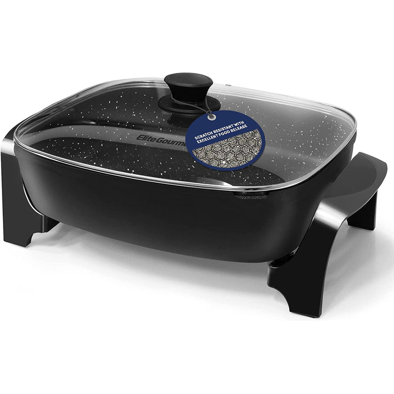 Non Stick Electric Skillet With Glass Vented