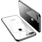 Crystal Clear Designed For Iphone 8 Plus Case Iphone 7 Plus Case 10X Anti Yellowing Soft Silicone Shockproof Slim Thin Rubber Cover Cases For Iphone 8 Plus Iphone 7 Plus Black