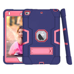 Case For Ipad Mini 5 2019 Ipad Mini 4 2015 7 9 Inch 3 In 1 Hybrid Soft Hard Heavy Duty Rugged Stand Cover Shockproof Anti Slip Anti Scratch Full Body Protective Case Blue Rosered