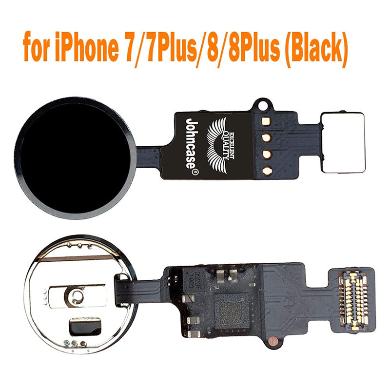Johncase Home Button Main Key Flex Ribbon Cable Assembly Replacement Part Compatible For Iphone 7 7 Plus And 8 8 Plus All Carriers Black